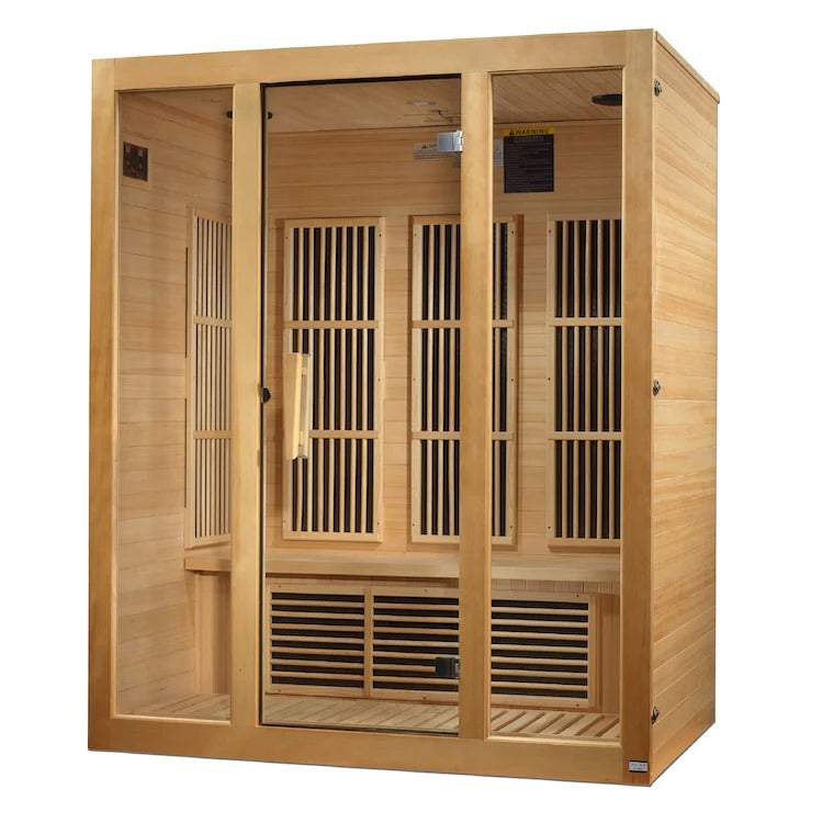 Maxxus Bellevue 3-Person Near Zero EMF FAR Infrared Sauna | MX-J306-01-ZF