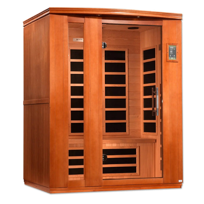 Dynamic Lugano 3-person Low EMF FAR Infrared Sauna | DYN-6336-02 Golden Designs