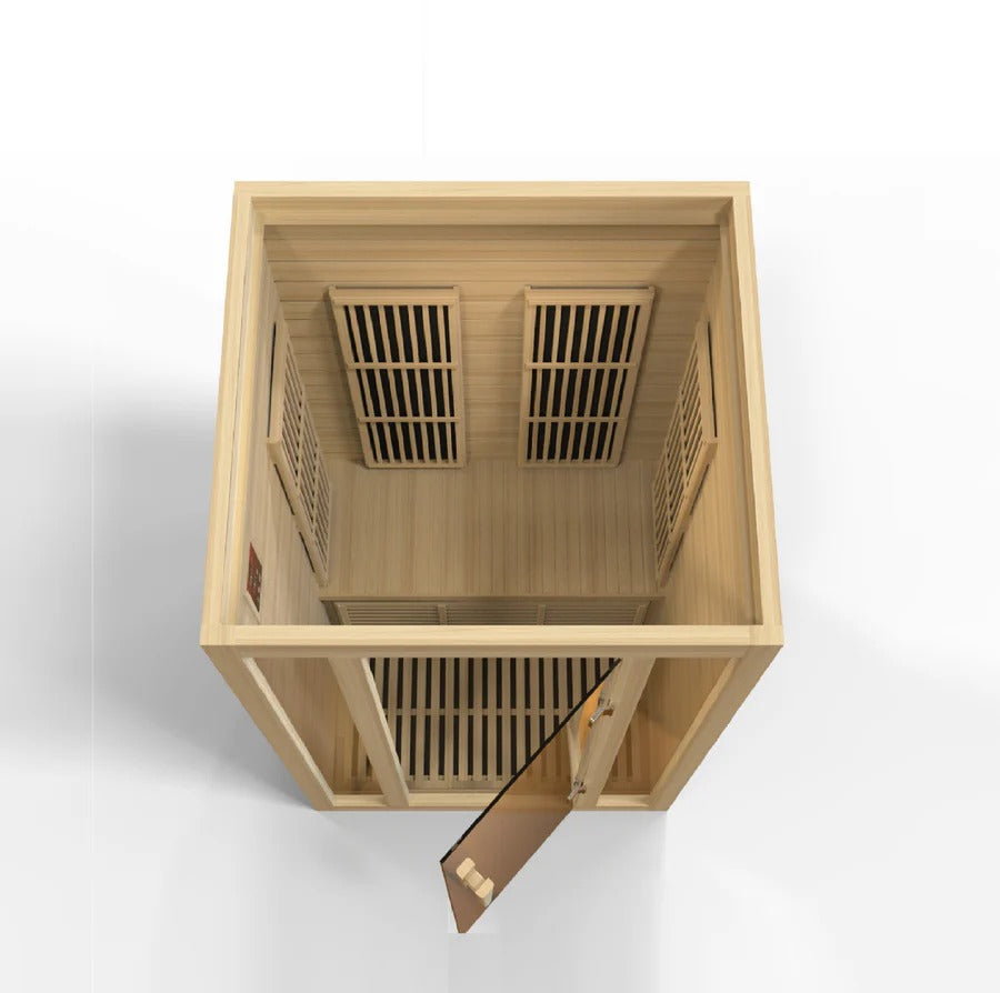 Maxxus Seattle 2 Person Low Emf Far Infrared Sauna Canadian Hemlock MX-J206-01