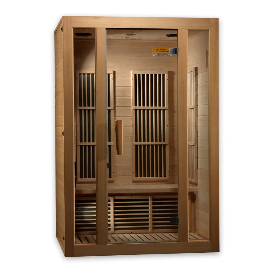 Maxxus Seattle 2 Person Low Emf Far Infrared Sauna Canadian Hemlock MX-J206-01