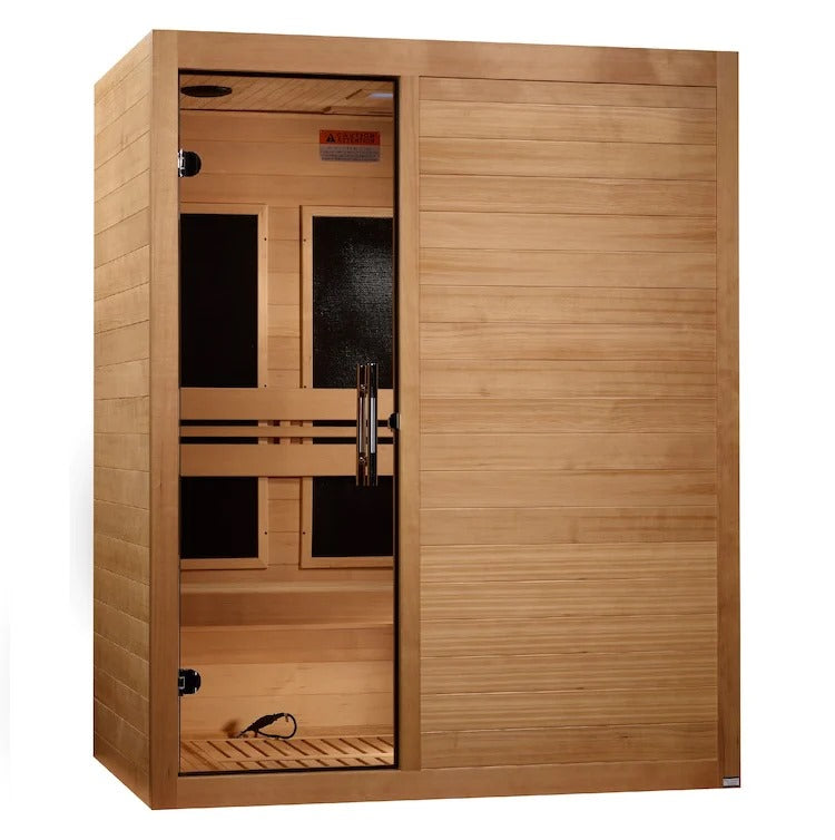 Maxxus S-Line Ultra Low EMF FAR Infrared Sauna Canadian Hemlock | MX-S306-01-ULEMF (Elite)