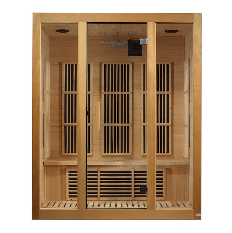 Maxxus Bellevue 3-Person Near Zero EMF FAR Infrared Sauna | MX-J306-01-ZF