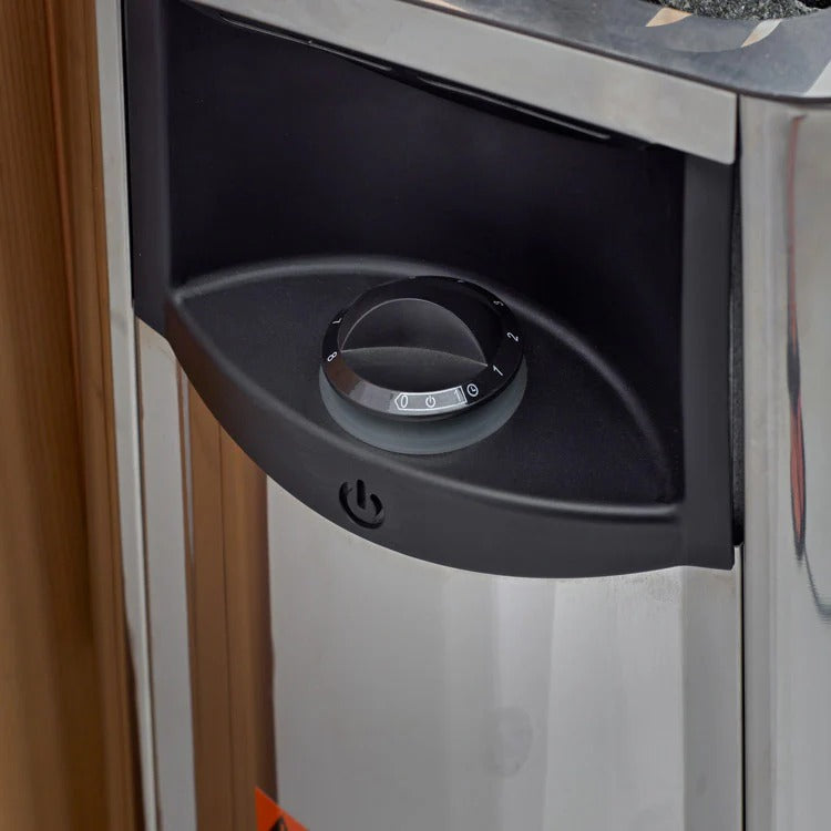 Golden Designs Gargellen 5-Person Hybrid Outdoor Sauna w/ Full Spectrum Infrared & Harvia Traditional Electric Heater Kit | GDI‐8125‐01
