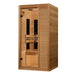 Golden Design S-Line Maxxus Low EMF FAR Infrared Sauna Canadian Hemlock | MX-S106-01 Golden Designs