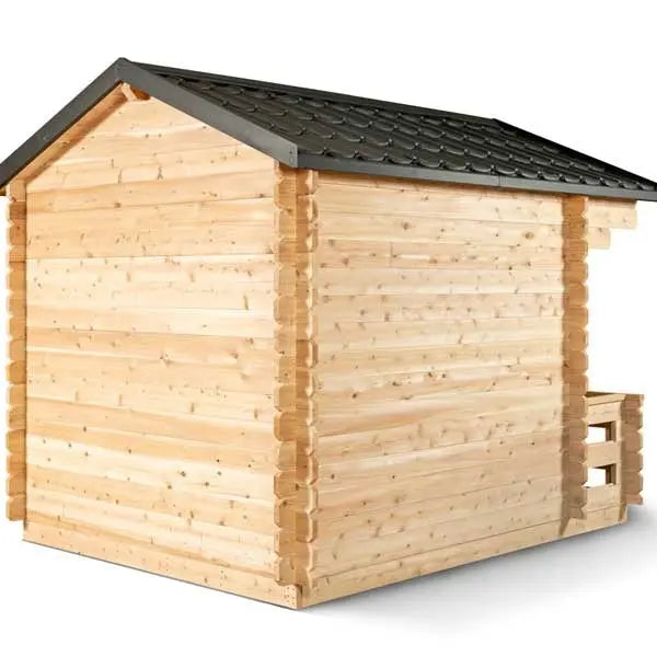 Dundalk Leisurecraft Sauna CT Georgian 2-6 People Cabin Sauna with Porch | CTC88PE Leisurecraft