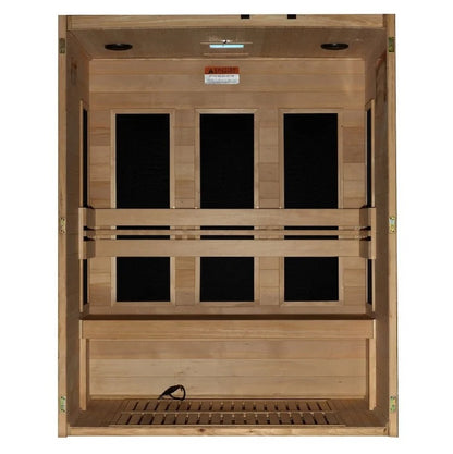 Maxxus S-Line Ultra Low EMF FAR Infrared Sauna Canadian Hemlock | MX-S306-01-ULEMF (Elite)