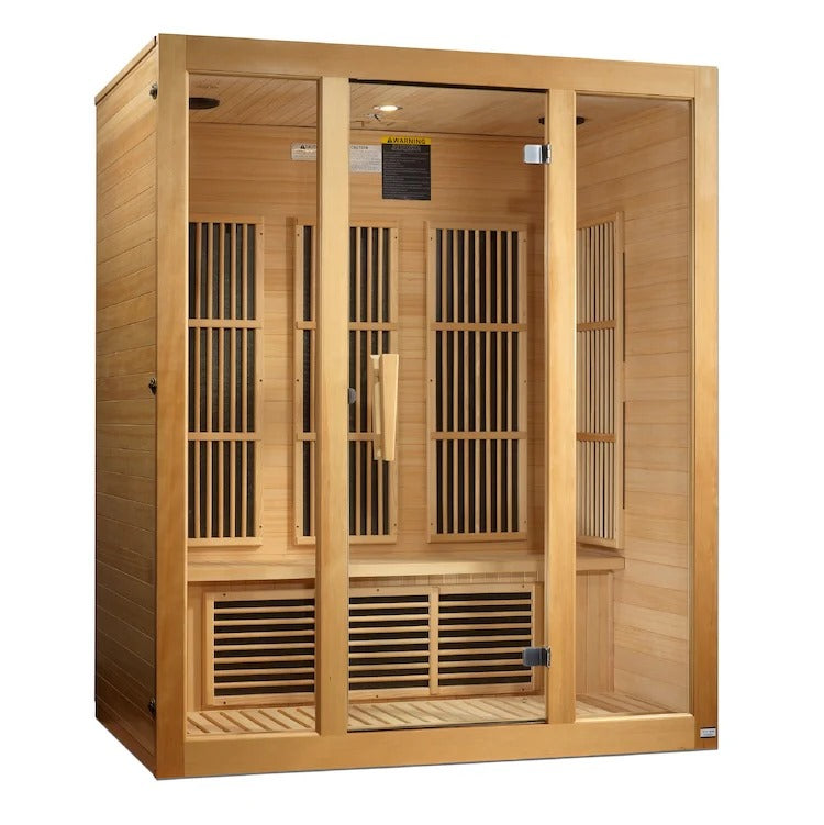 Maxxus Bellevue 3-Person Near Zero EMF FAR Infrared Sauna | MX-J306-01-ZF