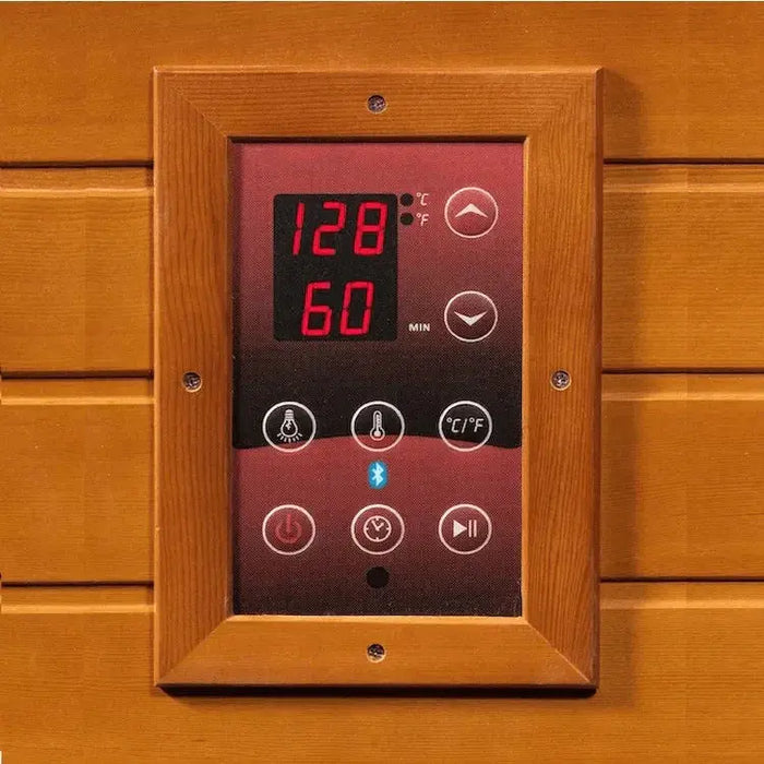 Dynamic Santiago 2-person Low EMF FAR Infrared Sauna | DYN-6209-01 Golden Designs