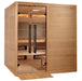 Golden Designs 2025 Toledo 6 Per Hybrid Sauna (Indoor) Full Spectrum and Harvia Traditional Stove | GDI-8360-01 Golden Designs