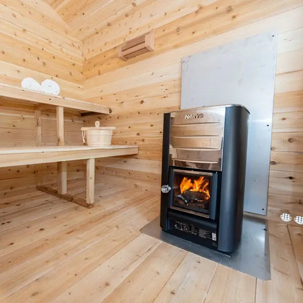 Dundalk Leisurecraft Sauna CT Georgian 2-6 People Cabin Sauna with Porch | CTC88PE Leisurecraft