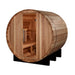 Golden Designs St. Moritz 2-4 Person Cedar Barrel Sauna & Harvia Traditional Electric Heater Kit | GDI-B002-01 Golden Designs