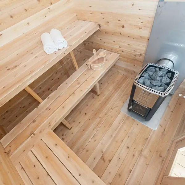 Dundalk Leisurecraft Sauna CT Georgian 2-6 People Cabin Sauna with Porch | CTC88PE Leisurecraft