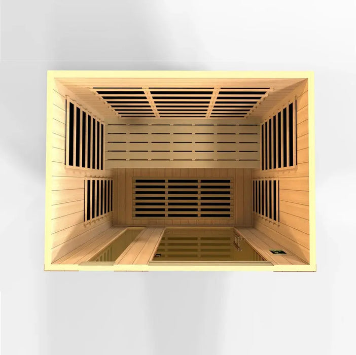 Dynamic Lugano 3-Person Ultra Low EMF FAR Infrared Sauna | DYN-6336-02 Elite Golden Designs