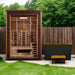Golden Designs Nora 2 Person Hybrid (Full Spectrum IR or Traditional Stove) Outdoor Sauna | GDI-8222-01 Golden Designs