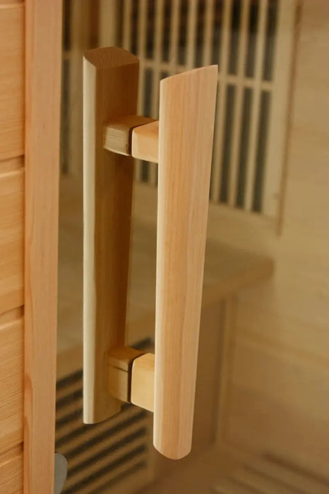 Maxxus 3-Person Avignon Edition Corner Near Zero EMF FAR Infrared Sauna | MX-K356-01-ZF-CED Golden Designs