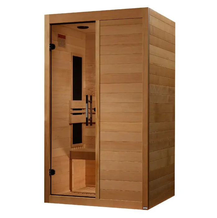 Golden Designs S-Line Maxxus Ultra Low EMF FAR Infrared Sauna Canadian Hemlock | MX-S206-01-ULEMF (Elite) Golden Designs
