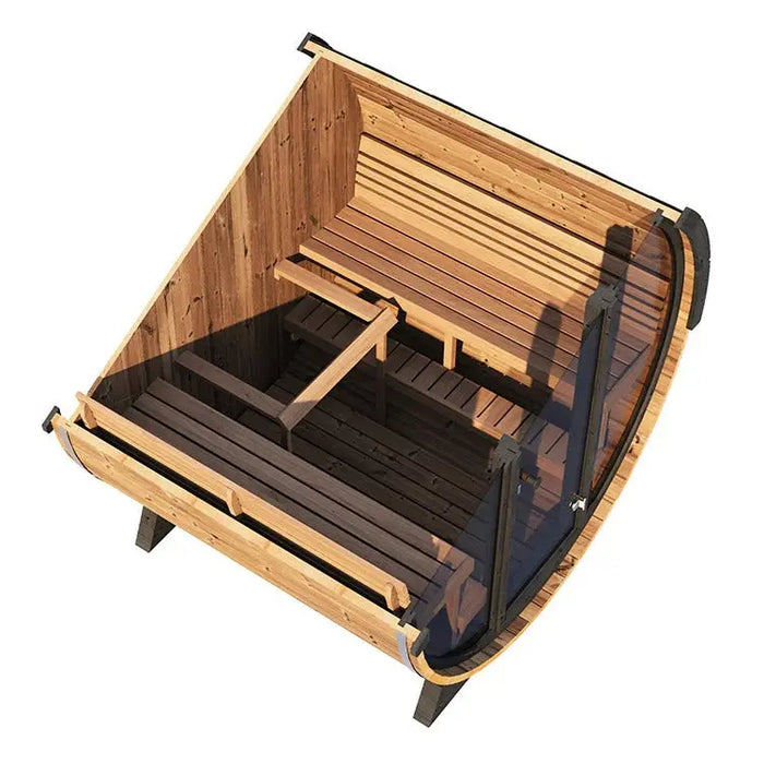 SaunaLife 6-Person EE8G ERGO Elegance Series Barrel Sauna Saunalife