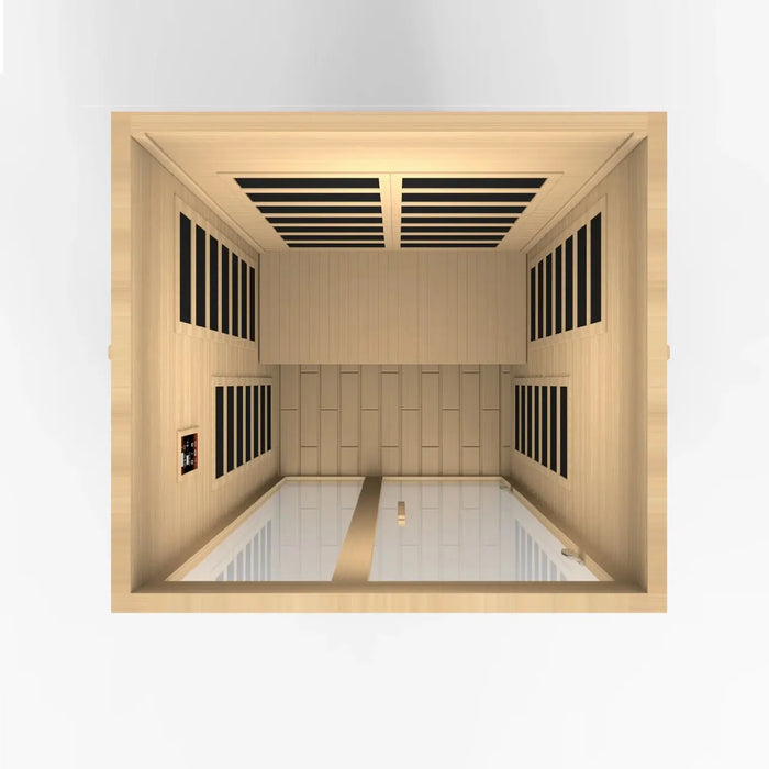 Dynamic Santiago 2-person Low EMF FAR Infrared Sauna | DYN-6209-01 Golden Designs