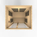 Dynamic Santiago 2-person Low EMF FAR Infrared Sauna | DYN-6209-01 Golden Designs
