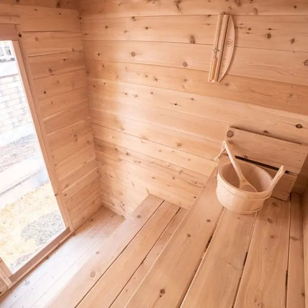 Dundalk Leisurecraft Sauna Canadian Timber 2-3 Person Granby Cabin Sauna | CTC66E Leisurecraft