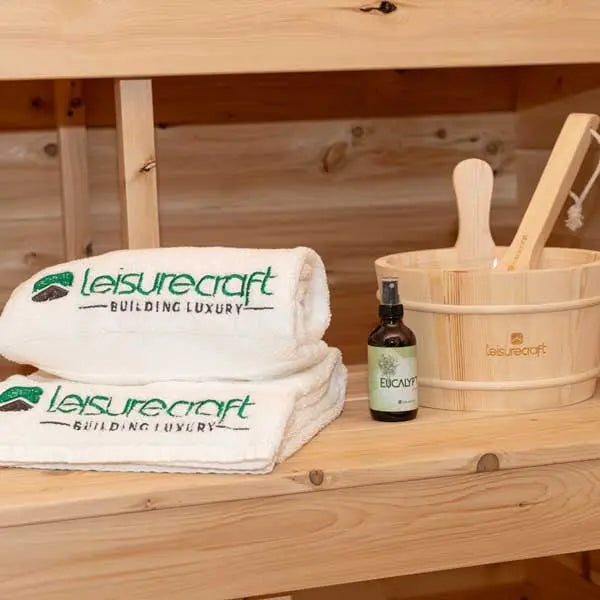 Dundalk Leisurecraft Sauna CT Georgian 2-6 People Cabin Sauna with Porch | CTC88PE Leisurecraft