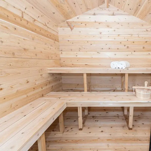Dundalk Leisurecraft Sauna CT Georgian 2-6 People Cabin Sauna with Porch | CTC88PE Leisurecraft