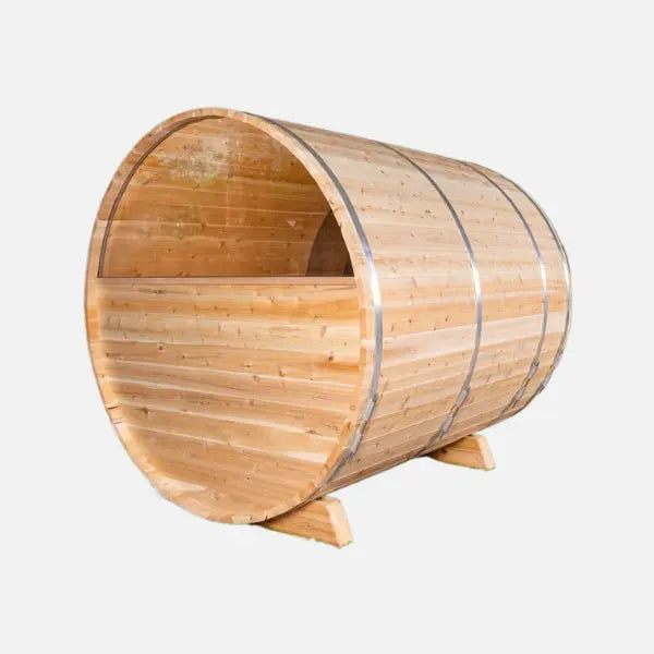 Dundalk Leisurecraft Serenity MP Barrel 4-Person Traditional Steam Sauna, Outdoor/Indoor | CTC2245MPE Leisurecraft