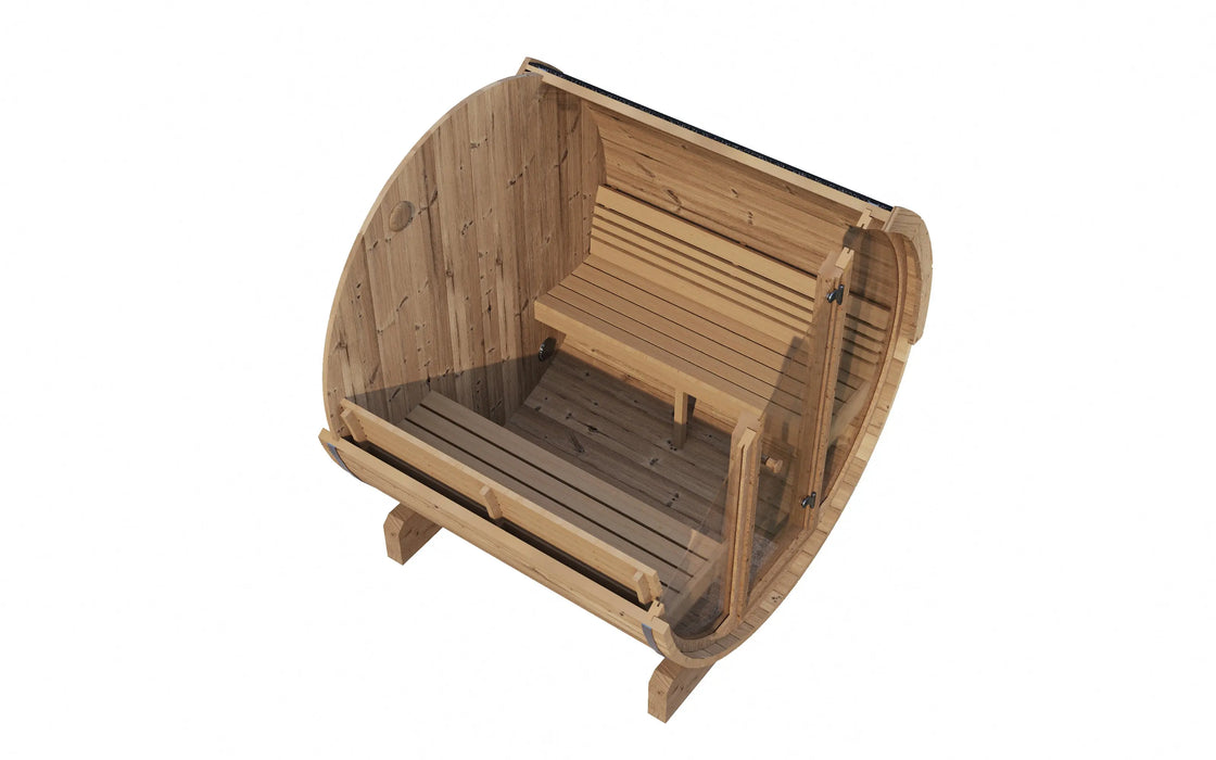 SaunaLife 4 Person E7G ERGO Series Barrel Sauna Saunalife