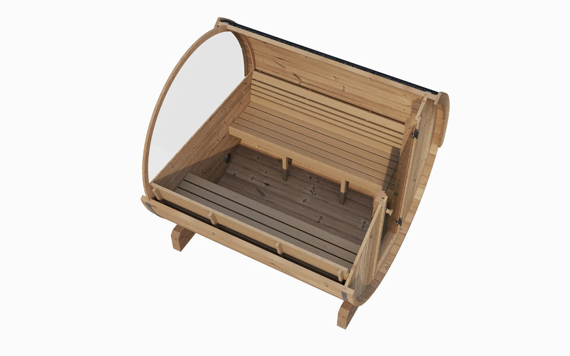 SaunaLife 6-Person E8W ERGO Series Barrel Sauna Saunalife