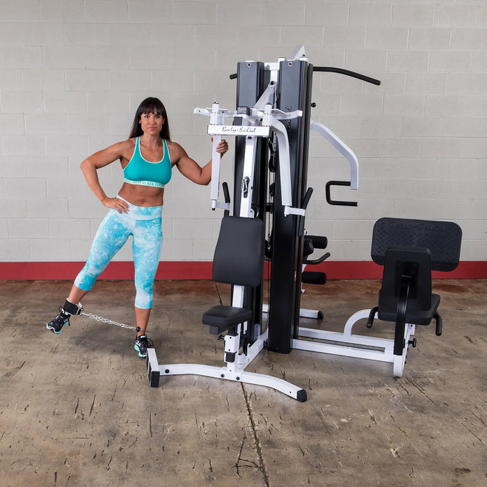 Body Solid EXM3000LPS - Multi-Station All in One Home Gym Machine Complete With 210lb Weight Stacks Body Solid