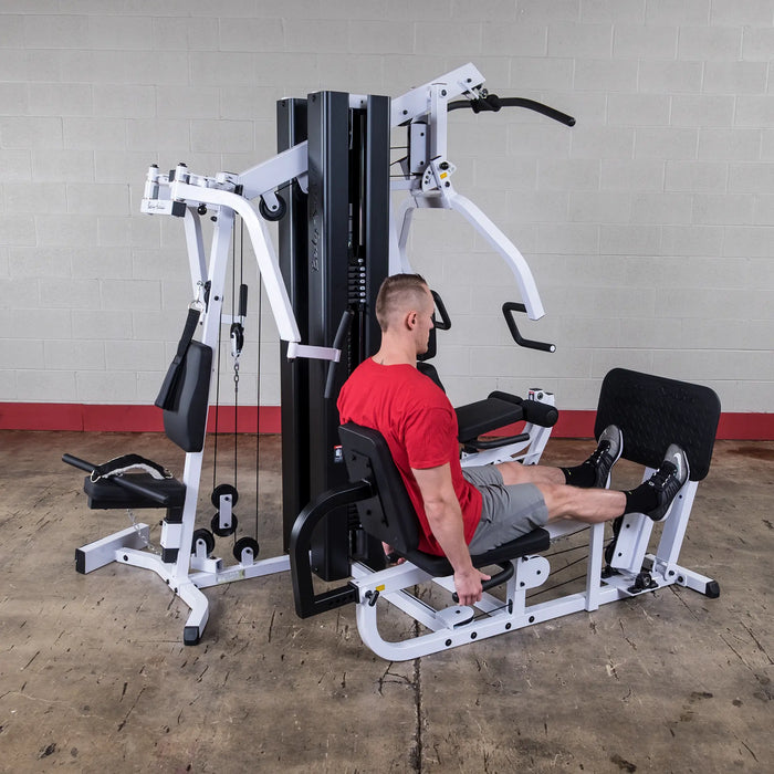Body Solid EXM3000LPS - Multi-Station All in One Home Gym Machine Complete With 210lb Weight Stacks Body Solid