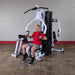 Body Solid EXM3000LPS - Multi-Station All in One Home Gym Machine Complete With 210lb Weight Stacks Body Solid
