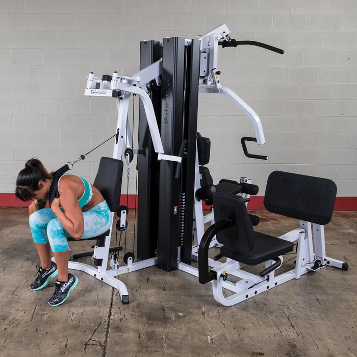 Body Solid EXM3000LPS - Multi-Station All in One Home Gym Machine Complete With 210lb Weight Stacks Body Solid