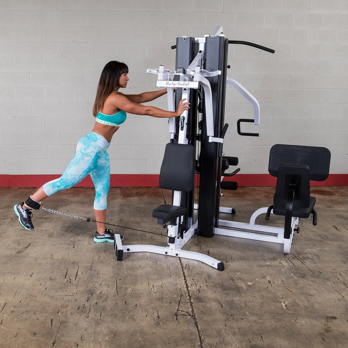 Body Solid EXM3000LPS - Multi-Station All in One Home Gym Machine Complete With 210lb Weight Stacks Body Solid