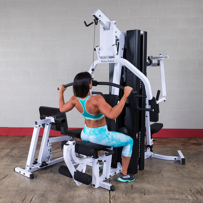 Body Solid EXM3000LPS - Multi-Station All in One Home Gym Machine Complete With 210lb Weight Stacks Body Solid