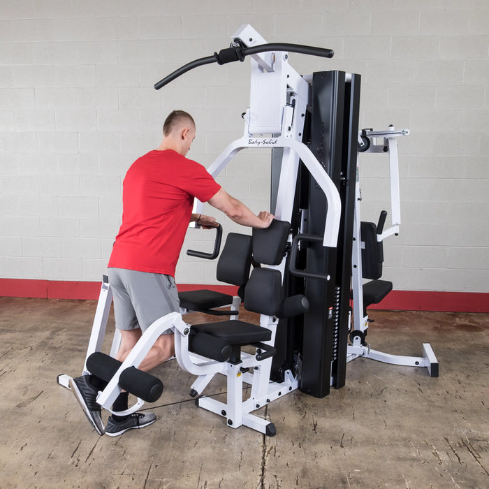 Body Solid EXM3000LPS - Multi-Station All in One Home Gym Machine Complete With 210lb Weight Stacks Body Solid