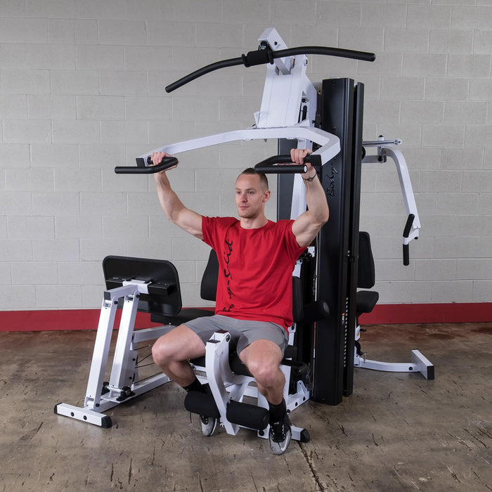 Body Solid EXM3000LPS - Multi-Station All in One Home Gym Machine Complete With 210lb Weight Stacks Body Solid