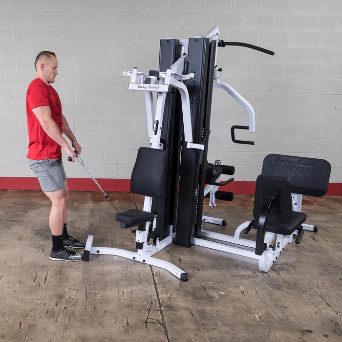 Body Solid EXM3000LPS - Multi-Station All in One Home Gym Machine Complete With 210lb Weight Stacks Body Solid