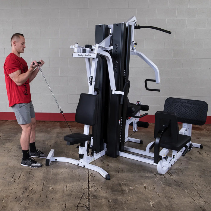 Body Solid EXM3000LPS - Multi-Station All in One Home Gym Machine Complete With 210lb Weight Stacks Body Solid