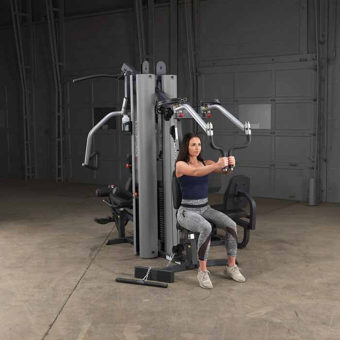 Body Solid G9S - Best All in One Multi-Station Universal Home Gym Machine with Leg Press | 210lb Weight Stacks Body Solid
