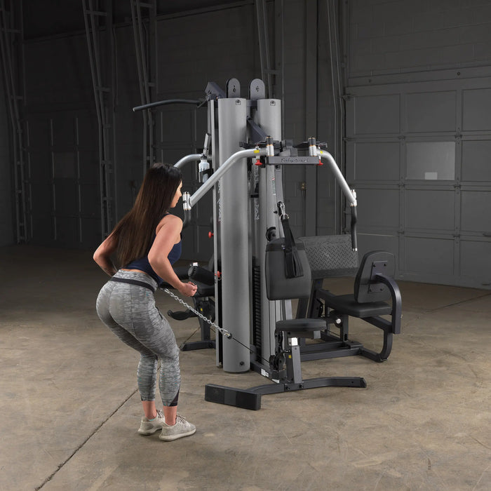 Body Solid G9S - Best All in One Multi-Station Universal Home Gym Machine with Leg Press | 210lb Weight Stacks Body Solid