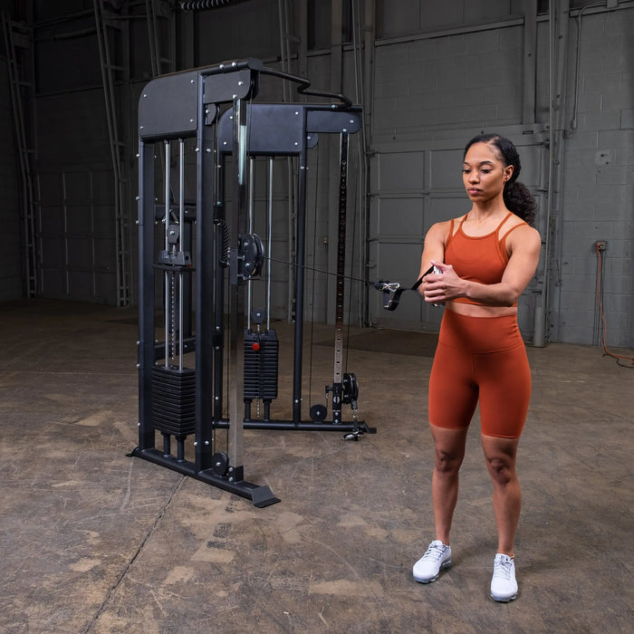 Body Solid GFT100 - Commercial Functional Trainer - Cable Cross Machine - Cable Pulley System Body Solid