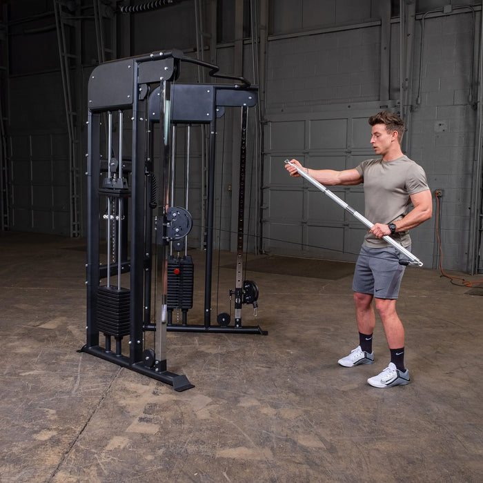 Body Solid GFT100 - Commercial Functional Trainer - Cable Cross Machine - Cable Pulley System Body Solid