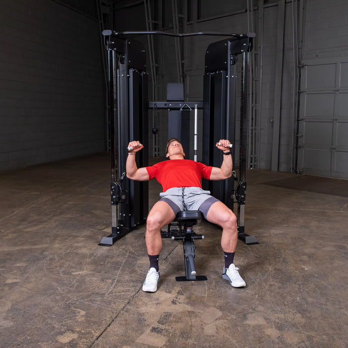 Body Solid GFT100 - Commercial Functional Trainer - Cable Cross Machine - Cable Pulley System Body Solid