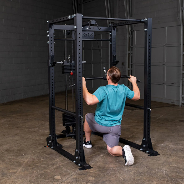 Body-Solid GPR400 Power Rack, Best for Home Gyms and Commercial, Squat Rack Under 80" Body Solid