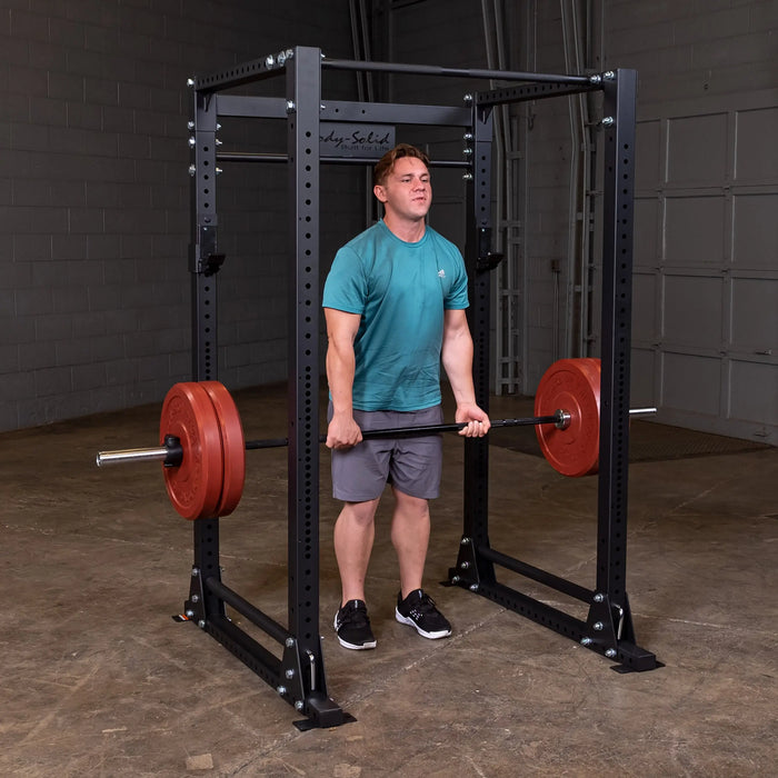Body-Solid GPR400 Power Rack, Best for Home Gyms and Commercial, Squat Rack Under 80" Body Solid