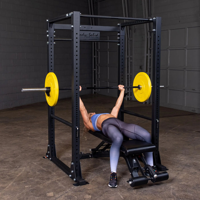 Body-Solid GPR400 Power Rack, Best for Home Gyms and Commercial, Squat Rack Under 80" Body Solid