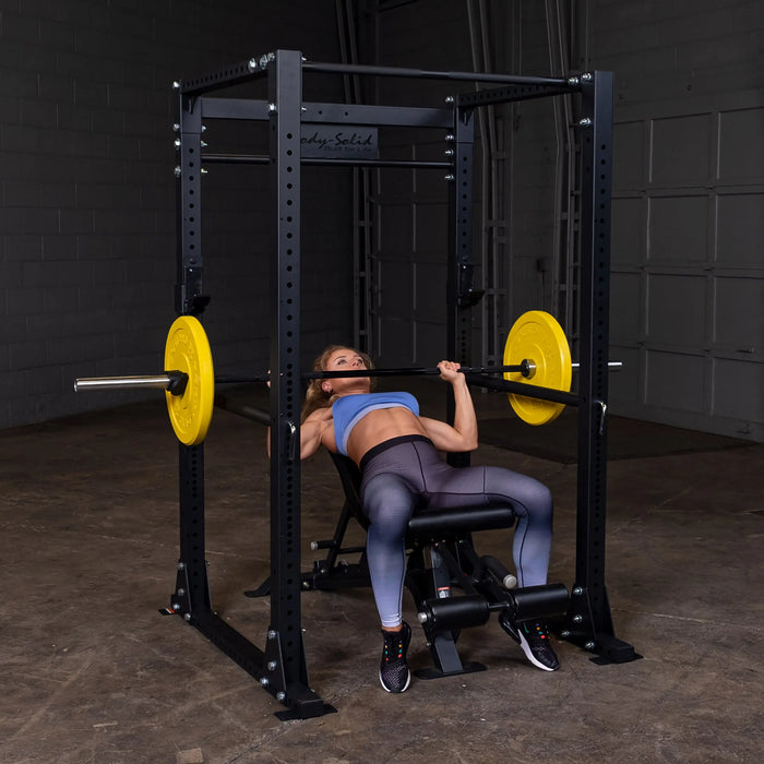 Body-Solid GPR400 Power Rack, Best for Home Gyms and Commercial, Squat Rack Under 80" Body Solid