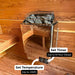 Harvia KIP 240V Electric Sauna Heater w/ Built-In Knob Controls 3/4.5/6/8kW Harvia
