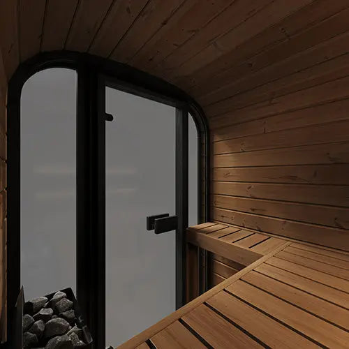 SaunaLife 2-Person CL3G Cube-Series Outdoor Home Sauna Saunalife